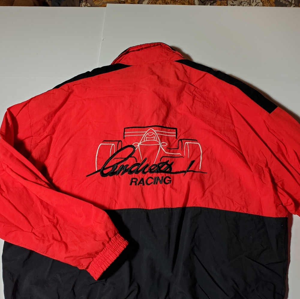 Vintage Mario Andretti racin Indy Car jacket